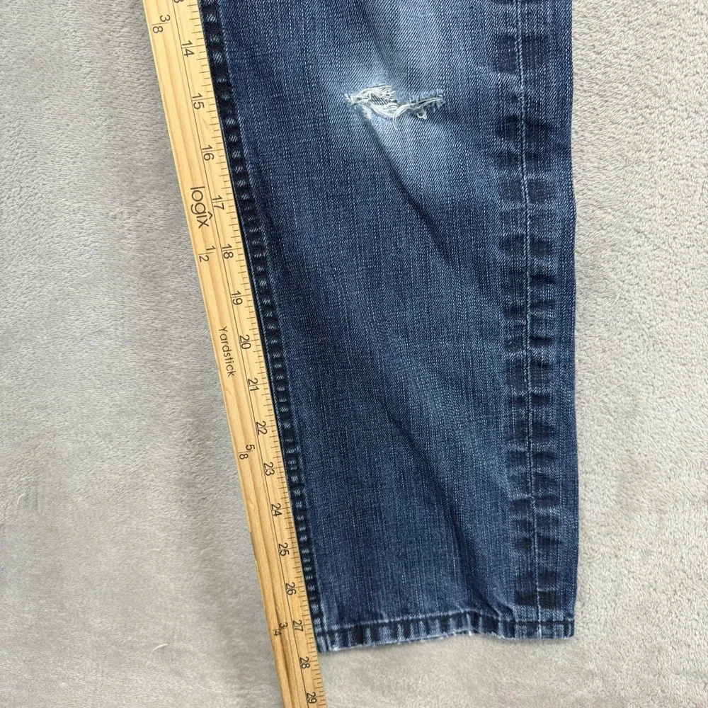 Levi's 511 Jeans Mens 32x30 Skinny Jeans 32x30 Blue Distressed Faded‎ Dark Denim